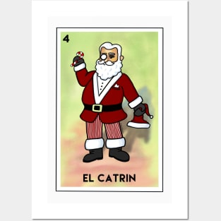 Ugly Christmas Sweater Spanish Mexican Sophisticated Santa Posters and Art